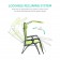 Set of 2 Oversized Zero Gravity Chair with Sunshade and Drink Tray - Lime Green