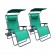 Set of 2 Oversized Zero Gravity Chair with Sunshade and Drink Tray