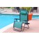 Set of 2 Oversized Zero Gravity Chair with Sunshade and Drink Tray - Green