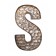 Honeycomb Patterned Letter S