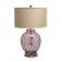 24.5 InchH Glass Table Lamp with Metal Base