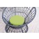 Papasan Espresso Wicker Swivel Chair and Table Set with Sage Green Cushions