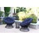 Midnight Blue Cushion for Papasan Swivel Chair