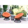 Orange Cushion for Papasan Swivel Chair