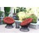Brick Red Cushion for Papasan Swivel Chair