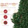 7.5 Feet. Pre-Lit Artificial Christmas Tree With Metal Base