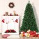 7.5 Feet. Pre-Lit Artificial Christmas Tree With Metal Base