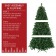 7.5 Feet. Pre-Lit Artificial Christmas Tree With Metal Base