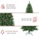 7 Feet. Slim Pre-Lit Artificial Christmas Tree With Metal Stand