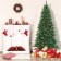 7 Feet. Slim Pre-Lit Artificial Christmas Tree With Metal Stand