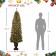 7 Feet. Pre-Lit Artificial Christmas Tree With Bronze MgO Urn Base