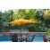 6.5FT x 10FT Aluminum Patio Market Umbrella Tilt with Crank - Yellow Fabric/Champagne  Pole