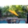 6.5FT x 10FT Aluminum Patio Market Umbrella Tilt with Crank - Yellow Fabric/Champagne  Pole