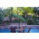 9ft. Aluminum Patio Market Umbrella Tilt with Crank - Green Fabric/Black Pole
