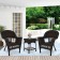 Wicker Chair And End Table Set Without Cushion