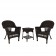 Wicker Chair And End Table Set Without Cushion