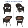 Wicker Chair And End Table Set Without Cushion