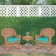 3pc Honey Rocker Wicker Chair Set With Cushion