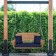 Honey Resin Wicker Porch Swing with Cushion