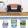 Honey Resin Wicker Porch Swing with Cushion