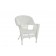 White Wicker Chair Without Cushion - Set of 4