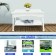 White Wicker Patio Furniture Coffee Table