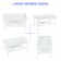 White Wicker Patio Furniture Coffee Table