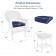 White Wicker Chair And End Table Set With Chair Cushion