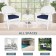 White Wicker Chair And End Table Set With Chair Cushion