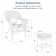 White Wicker Chair And End Table Set Without Cushion