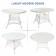 Wicker 44 Inch Round Dining Table