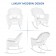 White Rocker Wicker Chair with Cushion-  Set of 2