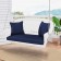 White Resin Wicker Porch Swing with Cushion