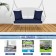 White Resin Wicker Porch Swing with Cushion