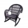 Santa Maria Espresso Rocker Wicker Chair