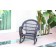 Santa Maria Espresso Rocker Wicker Chair - Set of 4