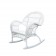 Santa Maria White Rocker Wicker Chair