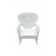 Windsor White Resin Rocker Wicker Chair