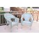 Set of 2 Grey Resin Wicker Clark Single Chair without Cushion