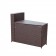 Resin Wicker Cartagena  Curved modular Sectional Storage Side Table