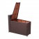 Resin Wicker Cartagena  Curved modular Sectional Storage Side Table
