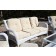 6pc White Wicker Seating Set with Ivory Cushions